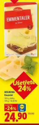 Lidl Milbona Emmental nabídka