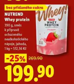 Lidl Nutrend Whey protein nabídka
