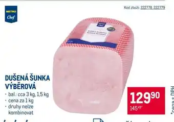 Makro Dušená šunka výběrová nabídka