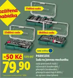 Lidl PARKSIDE Sada na jemnou mechaniku nabídka