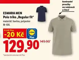 Lidl ESMARA MEN Polo triko „Regular fit“ nabídka