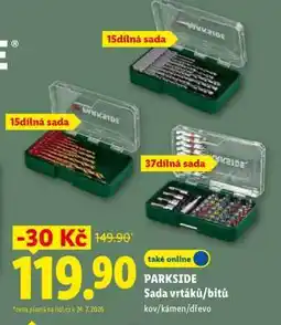 Lidl PARKSIDE SADA VRTÁKŮ/BITŮ nabídka