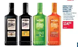 Makro FERNET STOCK ORIGINAL 35 %, CITRUS, LIME, ORANGE 27 % nabídka