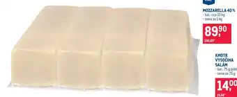 Makro Mozzarella 40 % nabídka