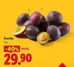 Lidl Švestky nabídka