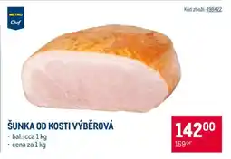 Makro Šunka od kosti výběrová nabídka