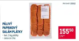 Makro PÁLIVÝ PAPRIKOVÝ SALÁM PLÁTKY nabídka