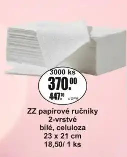 Adam ZZ papírové ručníky 2-vrstvé bílé, celuloza 23 x 21 cm 18,50/1 ks nabídka