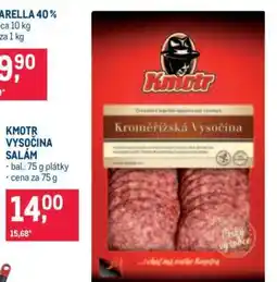 Makro Kmotr Vysočina salám nabídka