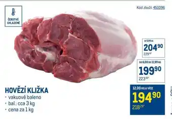 Makro Hovězí kližka nabídka