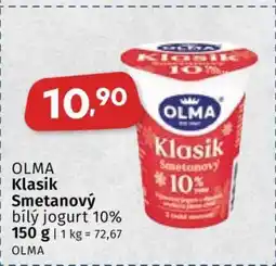 Coop OLMA Klasik Smetanový bílý jogurt 10% nabídka