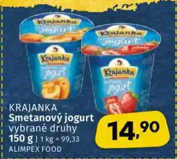 Coop Krajanka smetanový jogurt nabídka