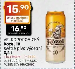 Coop Velkopopovický Kozel 10 nabídka