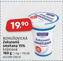 Coop BOHUŠOVICKÁ Zakysaná smetana 15% krémová nabídka