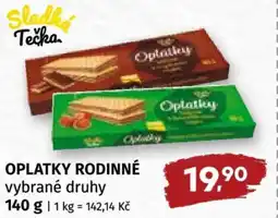 Coop OPLATKY RODINNÉ nabídka