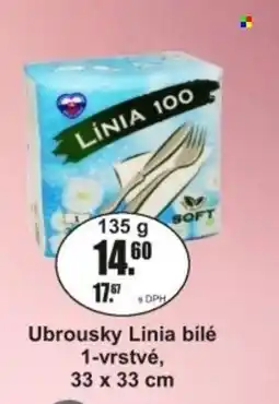 Adam Ubrousky Linia bílé 1-vrstvé 33 x 33 cm nabídka