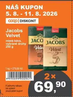COOP DISKONT Jacobs Velvet nabídka