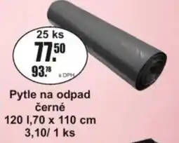 Adam Pytle na odpad černé 120 l, 70 x 110 cm 3,10 / 1 ks nabídka