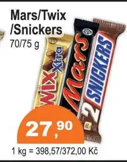 COOP DISKONT MARS, TWIX, SNICKERS nabídka