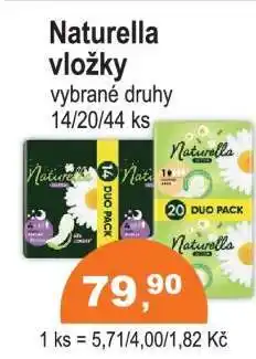 COOP DISKONT Naturella Vložky nabídka