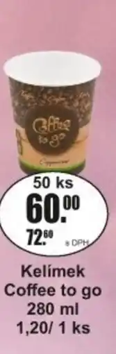 Adam Kelímek Coffee to go 1,20/ 1 ks nabídka