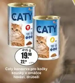 Adam Caty konzerva pro kočky kousky v omáčce hovězí, drůbeží nabídka