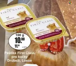 Adam Paštika First Class pro kočky Drůbeží, Losos nabídka