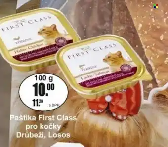 Adam Paštika First Class pro kočky Drůbeží, Losos nabídka