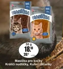 Adam Masička pro kočky Králičí nudličky, Kuřecí řezanky nabídka