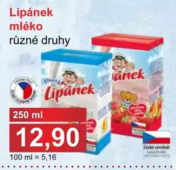 PLUS JIP Lipánek mléko nabídka