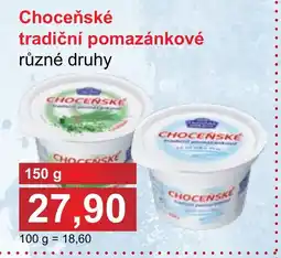 PLUS JIP Choceňské tradiční pomazánkové nabídka