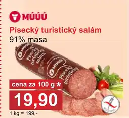 PLUS JIP Písecký turistický salám nabídka