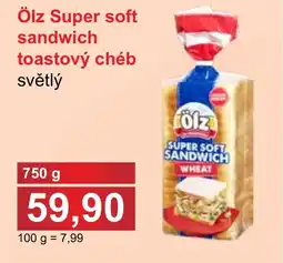 PLUS JIP Ölz Super soft sandwich toastový chéb nabídka