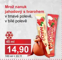 PLUS JIP Mrož nanuk jahodový s tvarohem nabídka