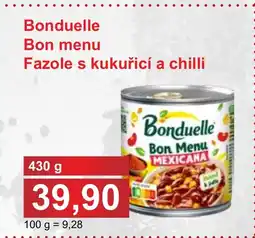 PLUS JIP Bonduelle Bon menu Fazole s kukuřicí a chilli nabídka