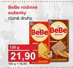 PLUS JIP BeBe rodinné sušenky nabídka