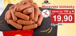 PLUS JIP Moravské klobásky nabídka