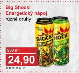 PLUS JIP Big Shock! Energetický nápoj nabídka