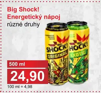 PLUS JIP Big Shock! Energetický nápoj nabídka
