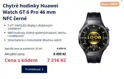 Datart Chytré hodinky Huawei Watch GT 6 Pro 46 mm NFC černé nabídka