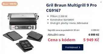 Gril Braun Multigrill 9 Pro CG9167