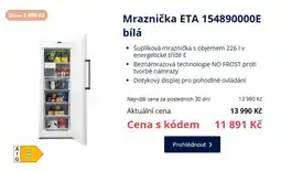 Datart Mraznička ETA 154890000E bílá nabídka