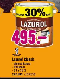 Hornbach Lazurol Classic nabídka