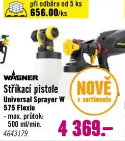 Hornbach WAGNER Stříkací pistole Universal Sprayer W 575 Flexio nabídka