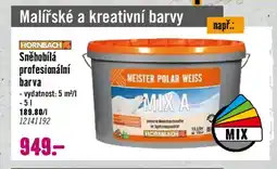 Hornbach Sněhobílá profesionální barva nabídka