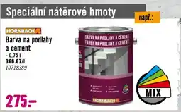 Hornbach Barva na podlahy a cement nabídka