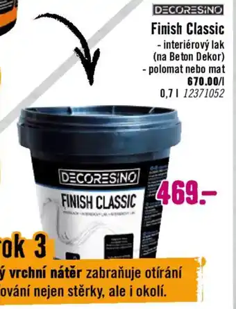 Hornbach DECORESINO Finish Classic nabídka