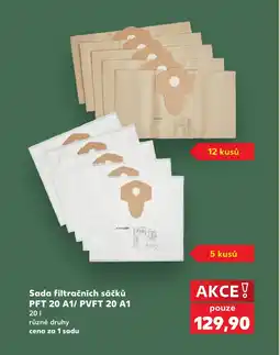 Kaufland Sada filtračních sáčků PFT 20 A1/ PVFT 20 A1 nabídka