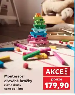 Kaufland Montessori dřevěné hračky nabídka