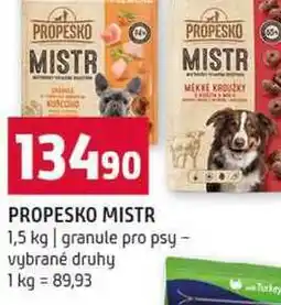 Terno PROPESKO MISTR 1,5 kg granule pro psy vybrané druhy nabídka